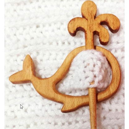Adorable Wood Animal Brooch Pin