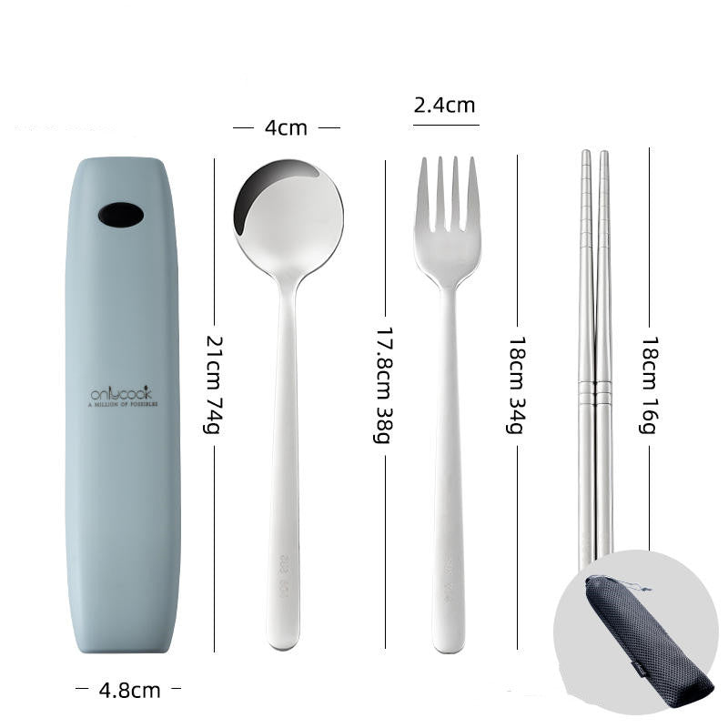 Portable Utensil Set with UV Cleaner