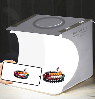 Compact Tabletop Photo Studio with LED Lighting - Luxicro
