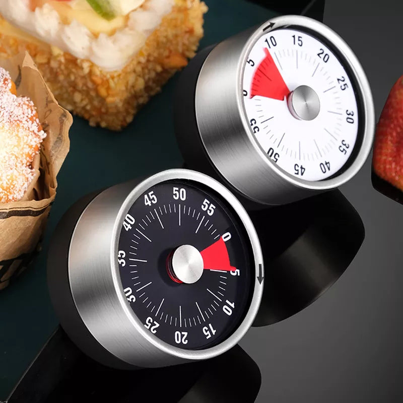 Contemporary Silver Kitchen Wall Clock