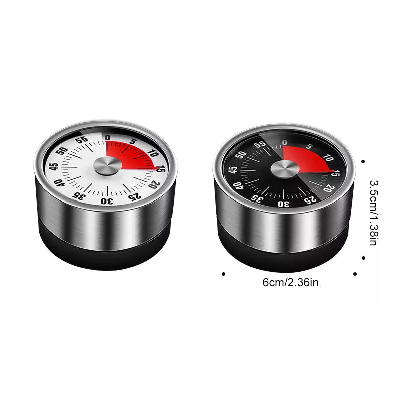 Contemporary Silver Kitchen Wall Clock