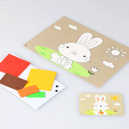 Colorful Easy 3D Animal Sticker Set
