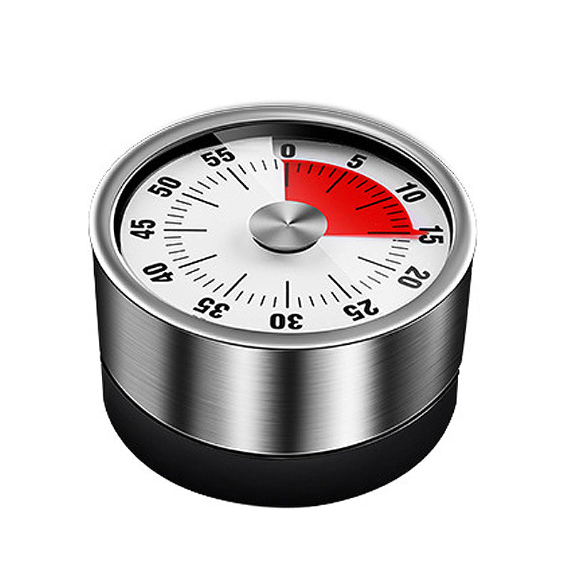 Contemporary Silver Kitchen Wall Clock