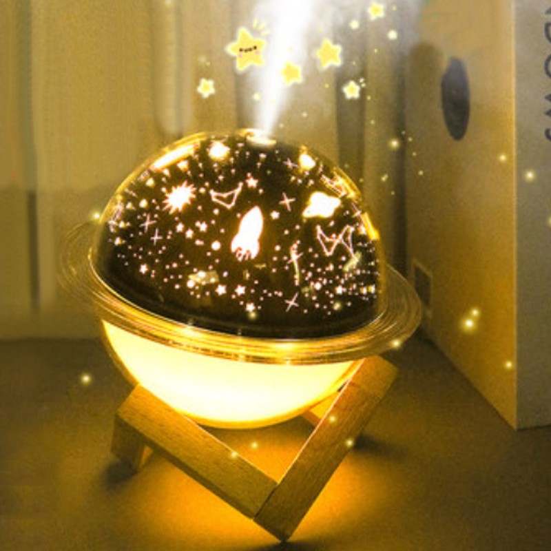 Versatile LED Lamp and Humidifier with Color Light - Luxicro