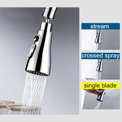 Flexible Kitchen Faucet Sprayer with 3 Water Settings - Luxicro