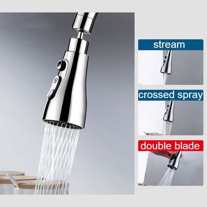 Flexible Kitchen Faucet Sprayer with 3 Water Settings