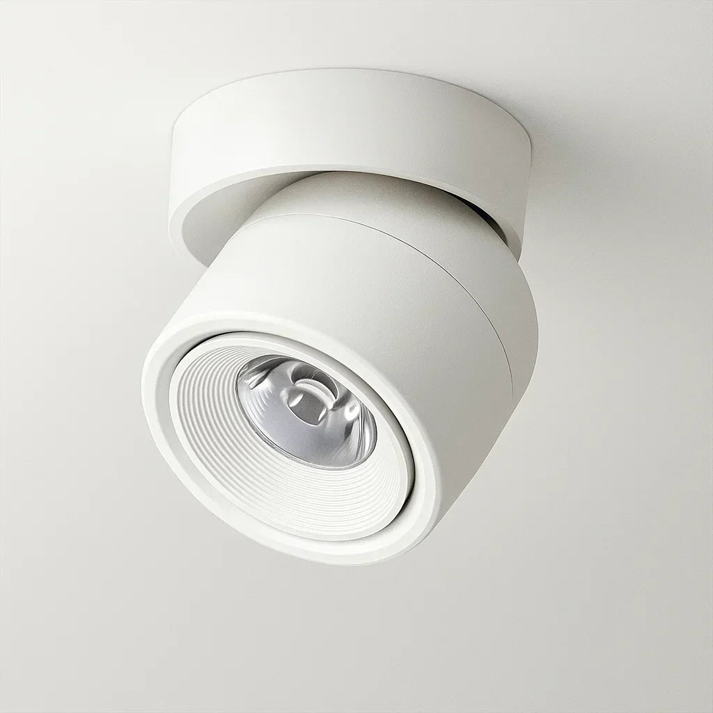 Thin LED Adjustable Overhead Light Fixture