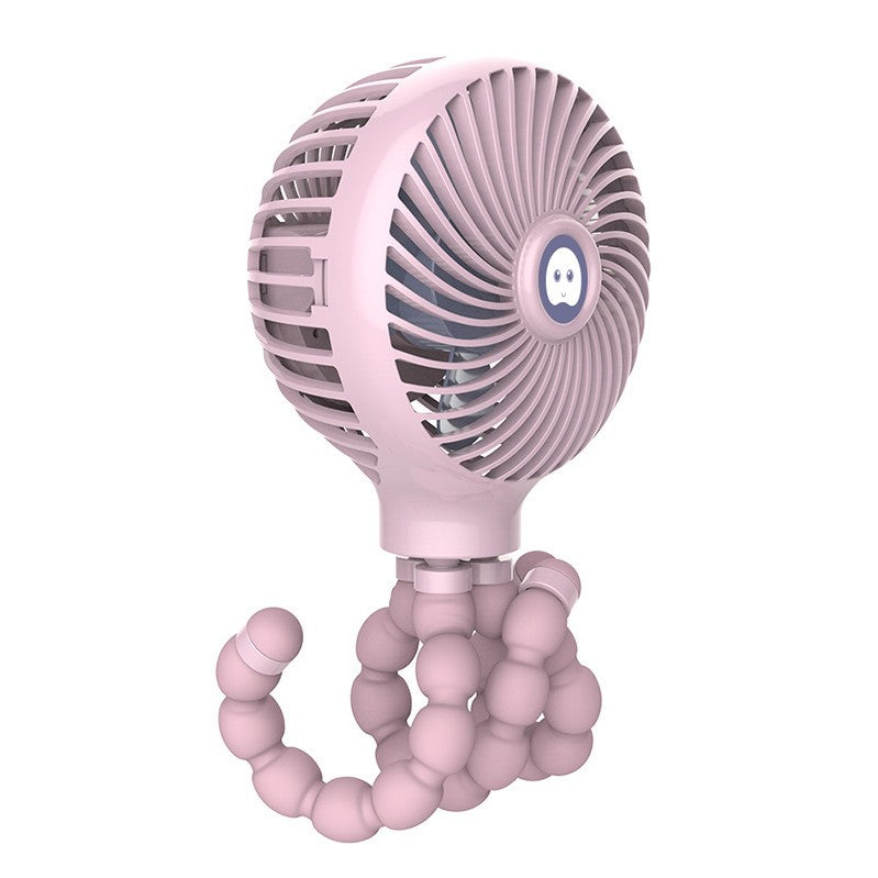 Portable Mini USB Desk Fan with Flexible Base