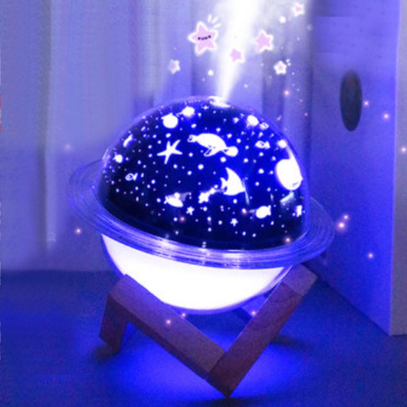 Versatile LED Lamp and Humidifier with Color Light