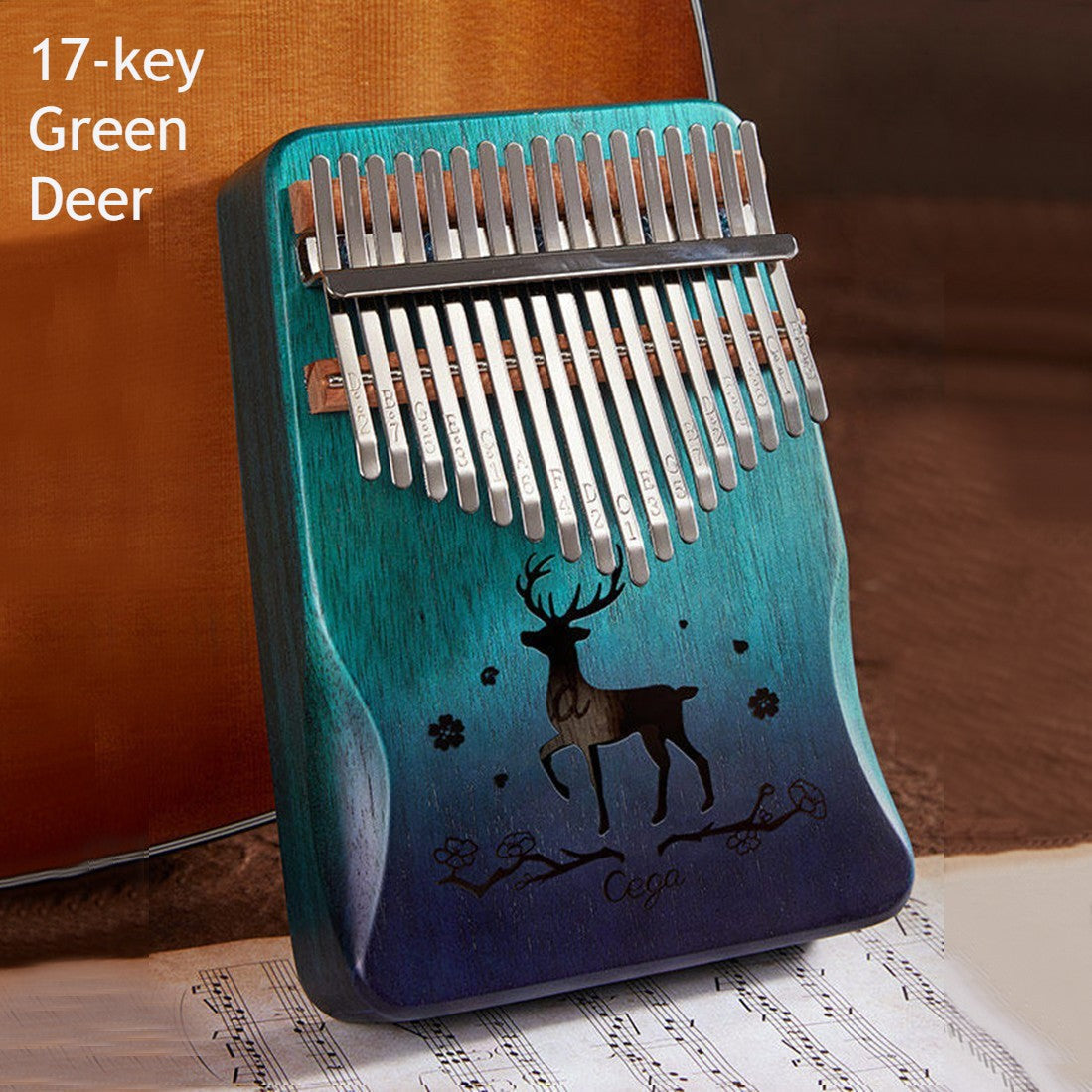 Compact Wooden Kalimba with 21 Keys for All Ages