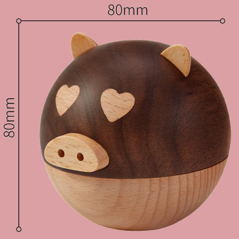 Compact Wooden Jewel Box Case