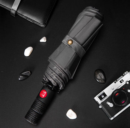 Compact Windproof Travel Umbrella with Sun Protection