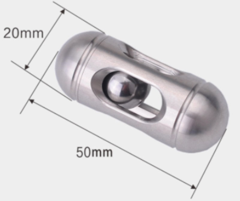 Compact Stainless Steel Fidget Spinner Toy