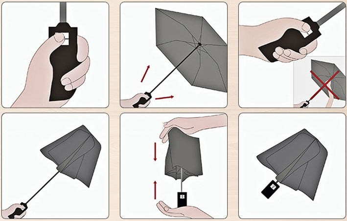 Compact Windproof Travel Umbrella with Sun Protection