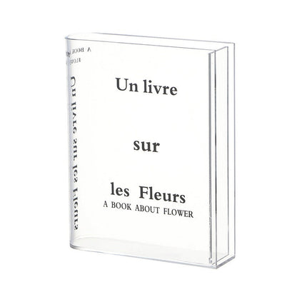 Beautiful Glass Book Vase – Deluxe Flower Decor