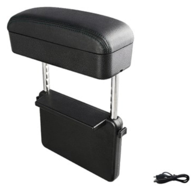Car Organizer Console Storage Box with USB Charger - Luxicro