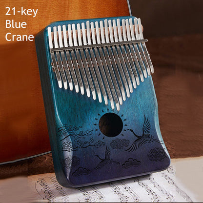 Compact Wooden Kalimba with 21 Keys for All Ages