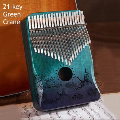 Compact Wooden Kalimba with 21 Keys for All Ages