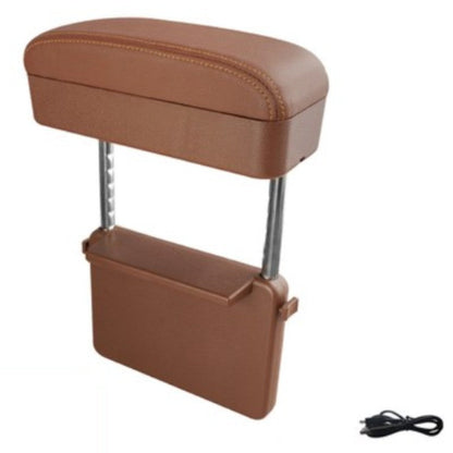 Car Organizer Console Storage Box with USB Charger
