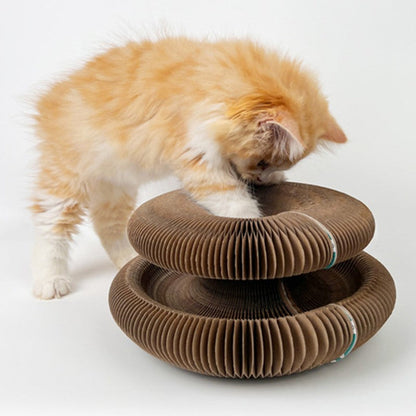 Portable Space Saving Cat Scratcher Post - Luxicro