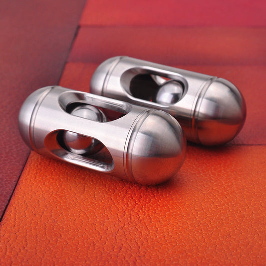Compact Stainless Steel Fidget Spinner Toy - Luxicro