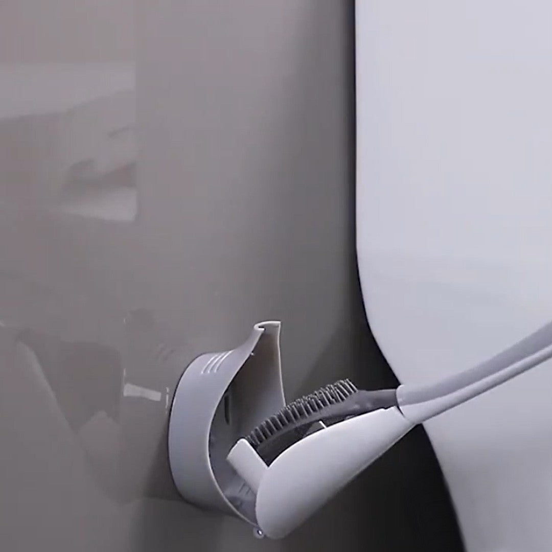Simple Toilet Brush with Wall Mounted Holder