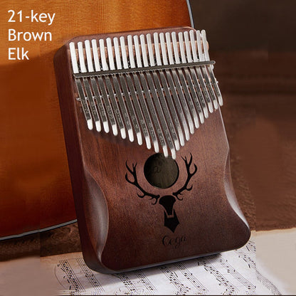 Compact Wooden Kalimba with 21 Keys for All Ages
