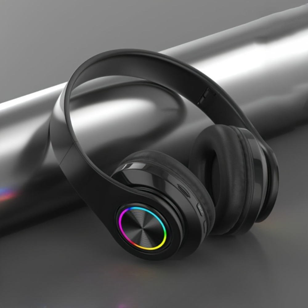 Cordless LED Illuminated Over Ear Headphones