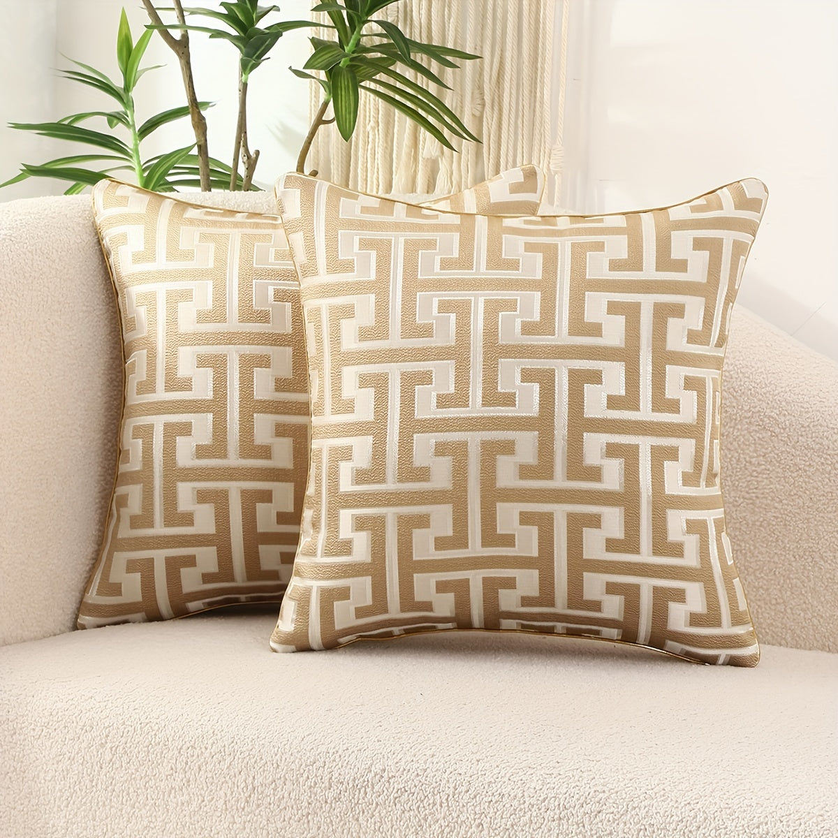 Stylish Patterned Pillow Covers with Hidden Zipper - Luxicro