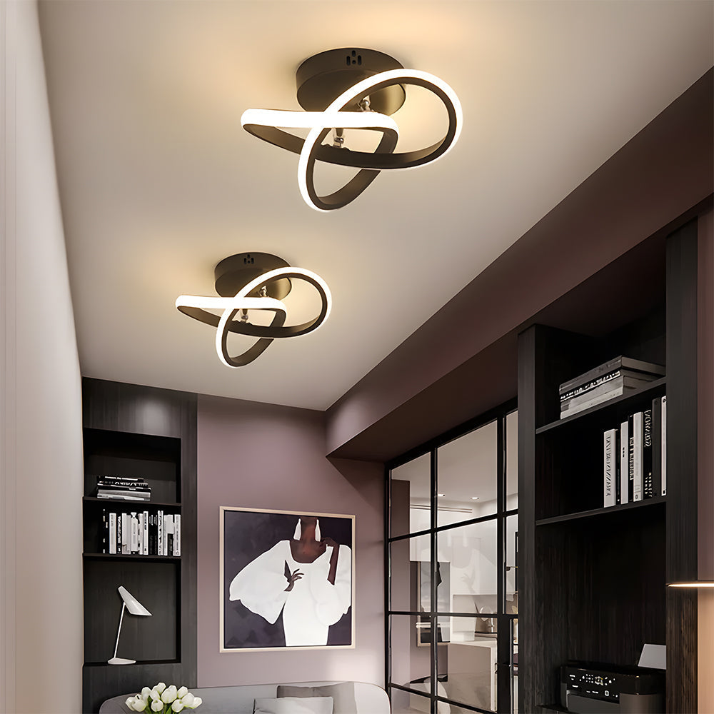 Modern LED Black Ceiling Lamp