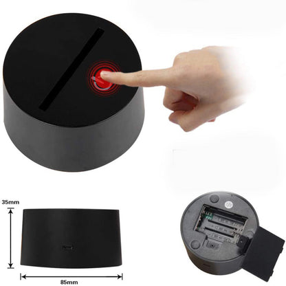 Bright 3D LED Table Lamp for Office Use