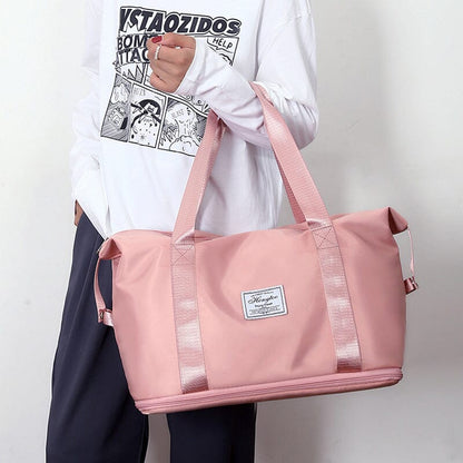 Spacious Dual Compartment Travel Duffel Bag