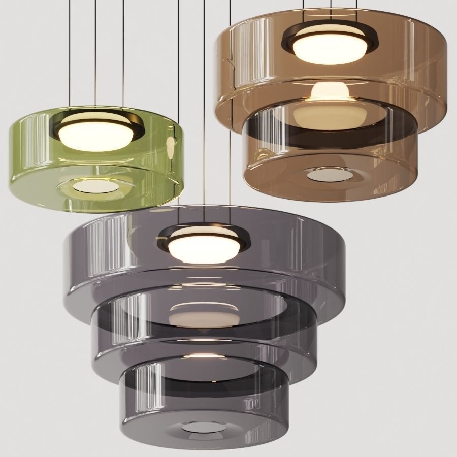 Sleek Glass Pendant Light in Vintage Design