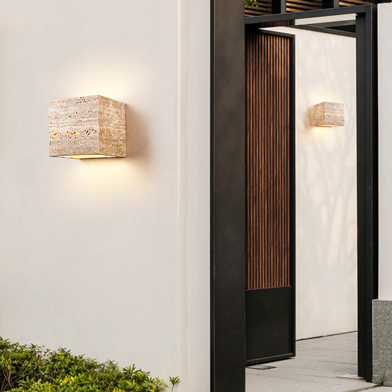 Classic Asian Gold LED Wall Light - Outdoor Indoor Sconce