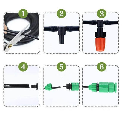 Smart Watering System with Adjustable Nozzles and Hose