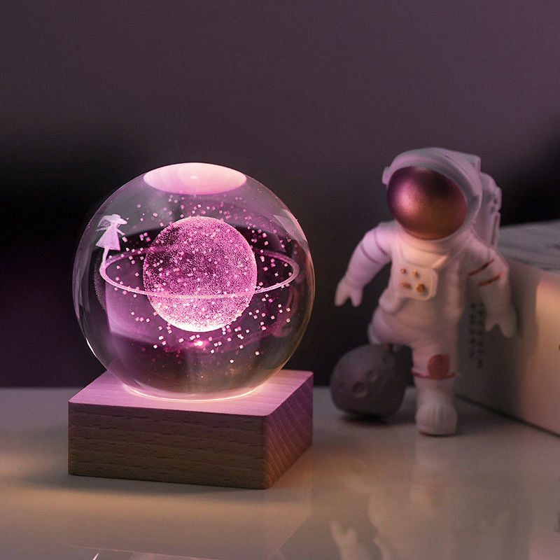 Vibrant Globe Desk Lamp Night Light Decor