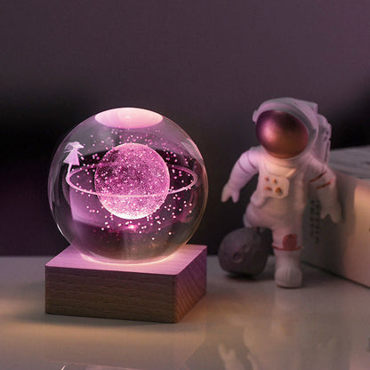 Vibrant Globe Desk Lamp Night Light Decor