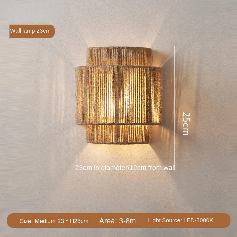 Natural Fiber Modern Desk Light Lamp - Luxicro