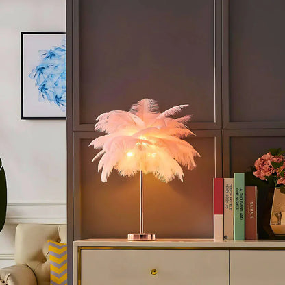Beachy Coastal Palm Table Light