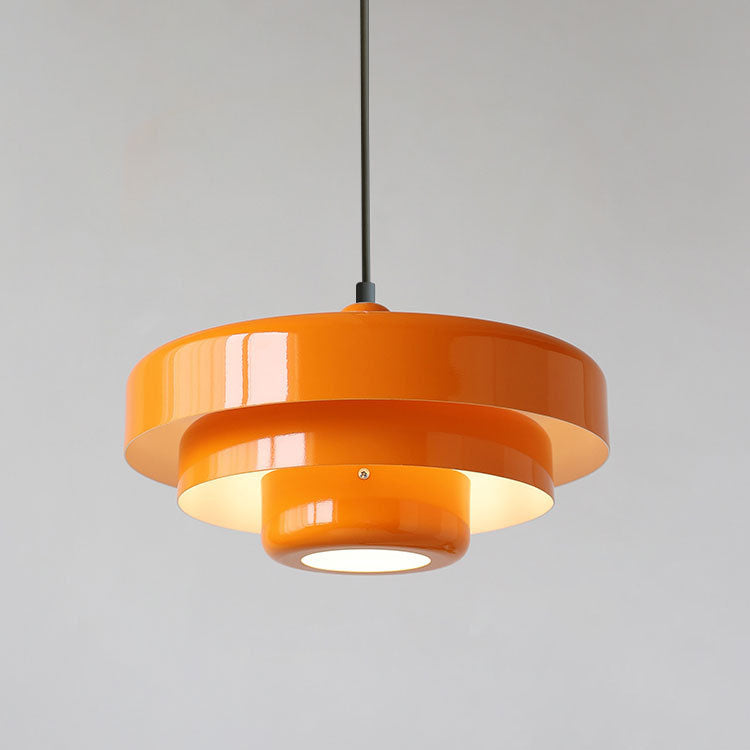 Sleek Metal Layered Pendant Lighting