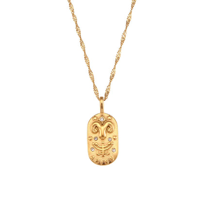 Dainty Zodiac Tarot Chain Necklace - Luxicro
