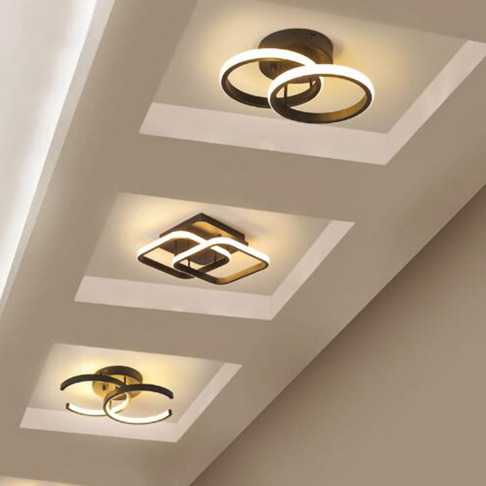 Modern LED Black Ceiling Lamp