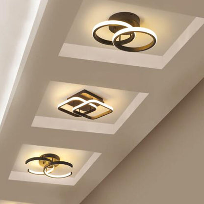 Modern LED Black Ceiling Lamp
