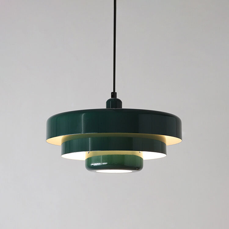 Sleek Metal Layered Pendant Lighting