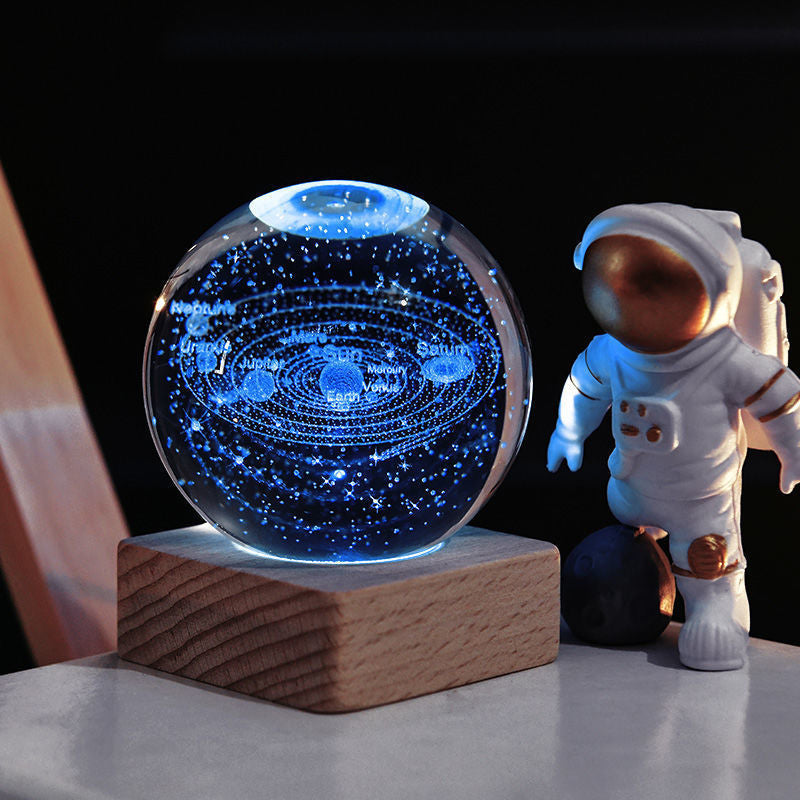 Vibrant Globe Desk Lamp Night Light Decor