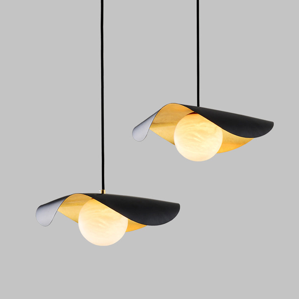 Elegant Marble Drop Ceiling Light With Chrome Finish - Luxicro