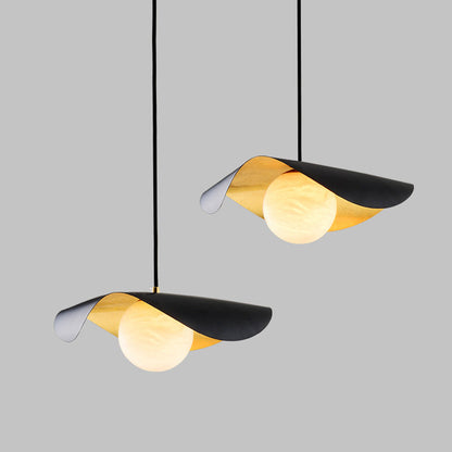 Elegant Marble Drop Ceiling Light With Chrome Finish - Luxicro
