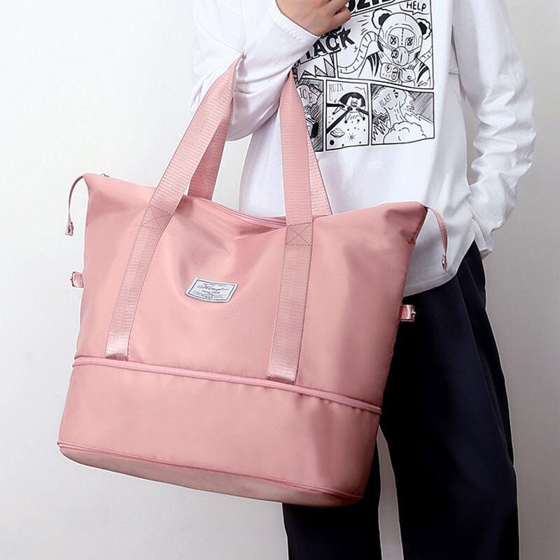 Spacious Dual Compartment Travel Duffel Bag
