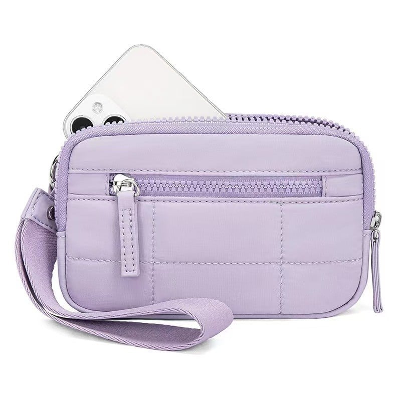 Stylish Women's Nylon Clutch Bag with Pockets