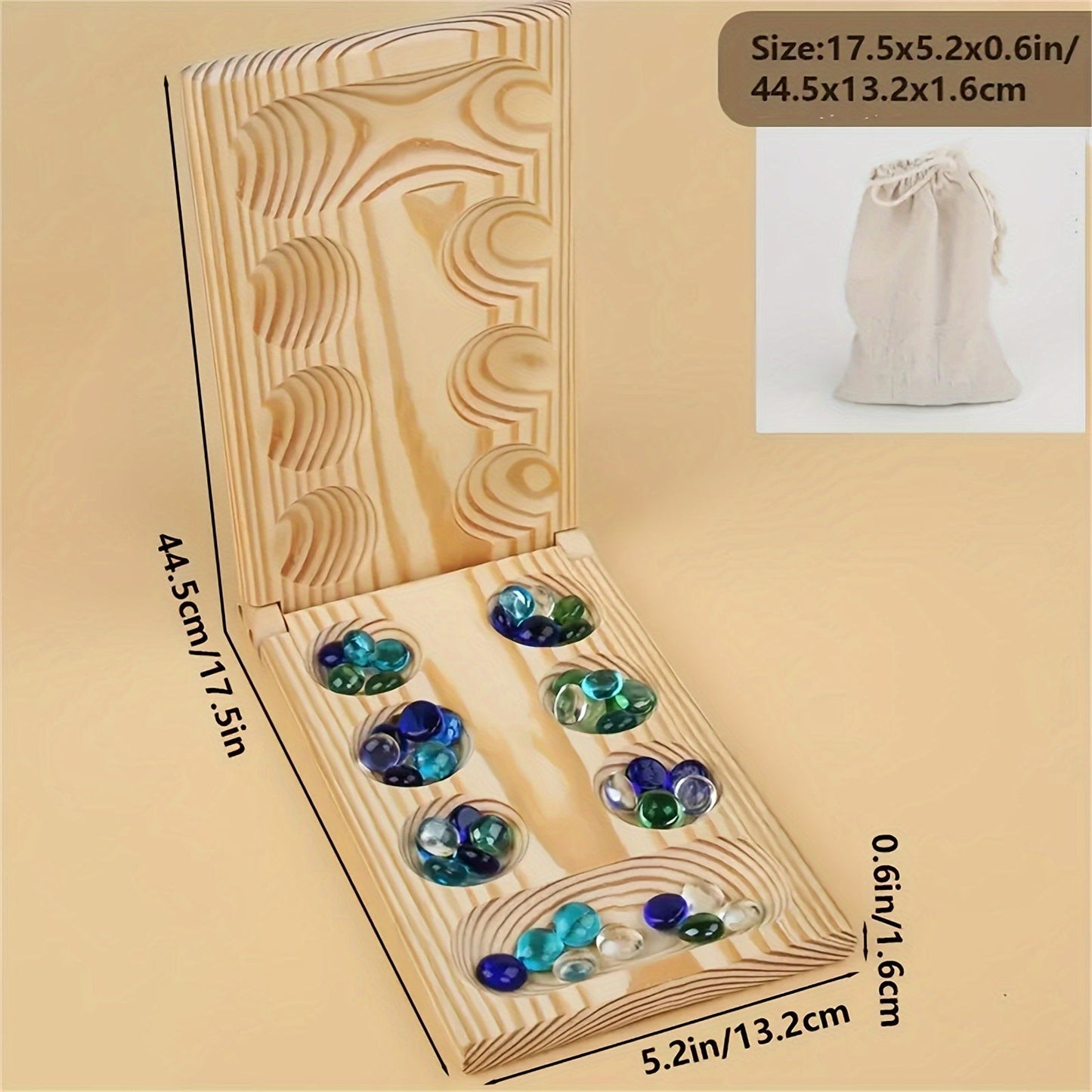Compact Travel Mancala Board Game for Family Fun